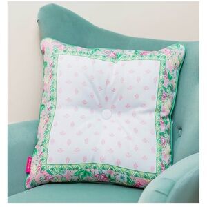 Lilly Pulitzer Large Square Pillow, Via Amore Spritzer